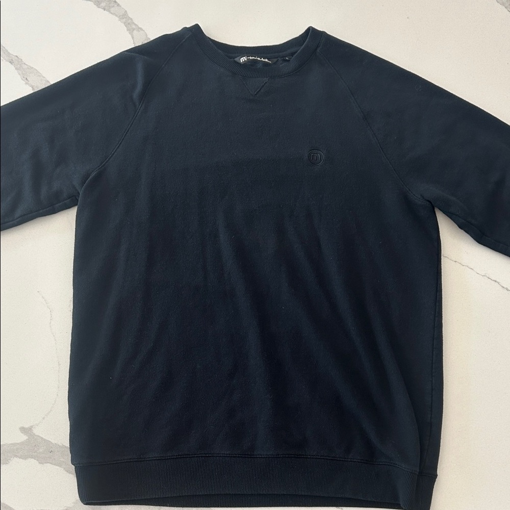 Travis Mathew Black Crewneck Sweater